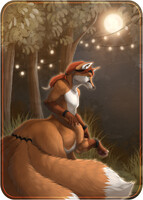 [Not my art] Kitsune Rawca (Art by Walerinaa)