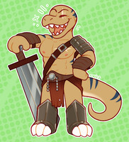 BASHFUL BARBARIAN - Comm