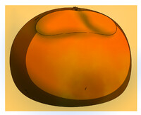 Orange birthday cake