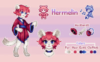 Hermelin animation for an FNF mod by pixel_ratto -- Fur Affinity