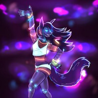 Black light disco for Frozenmeadow (non-preg)