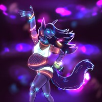Black light disco for Frozenmeadow (preg)