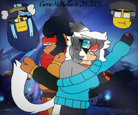 Dabria and Macaque singing a tune to annoy LBD and Mayor