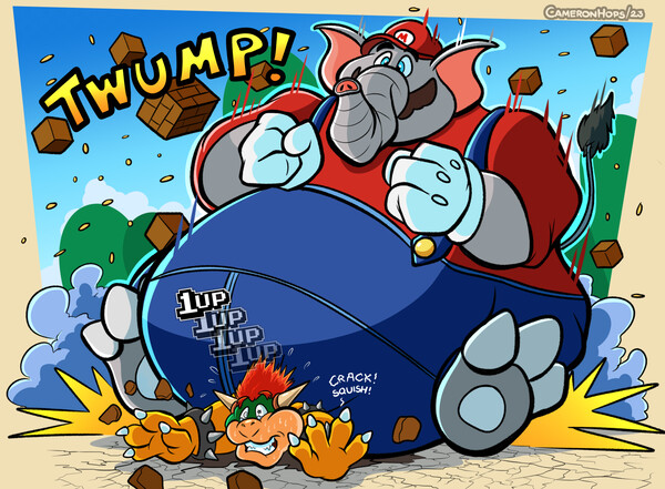 Cat Mario Scratching by Oreo_Ornithomimus -- Fur Affinity [dot] net