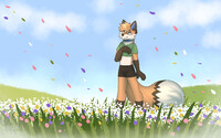 Fox in Flowers