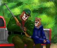 Bear dad & son hunt day