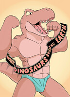 tyranosaurus rex in speedo