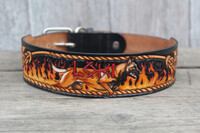 Leather collar "malinois"