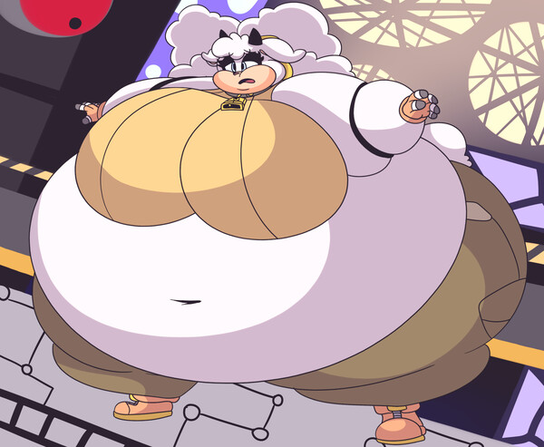 Wooly´s inflated belly by Wolfox90210 -- Fur Affinity [dot] net