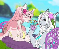 Summer Couple YCH - Personal Art