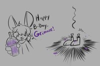 grimace shake hits different
