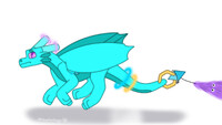 Oversized worm on a string...