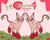 !! OPEN !! Strawberry Espeon Adopt