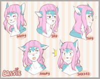 cassie - expression sheet commission