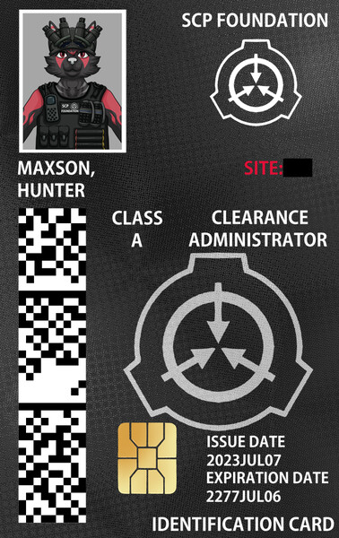 SCP FOUNDATION Identification Card 