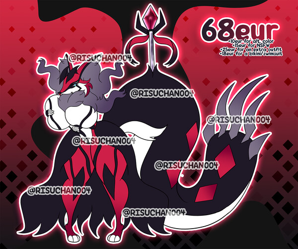 Mega Banette X Delphox Fusion Adopt !! Closed !! by 64raptors -- Fur  Affinity [dot] net