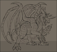 CastleMiner Z Dragon Sketch