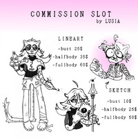 COMMISSION SLOT by lusia (REMINDER)