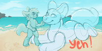 Beach time YCH (closed)