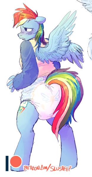 Baby Rainbow Dash by ArtieCanvas -- Fur Affinity [dot] net