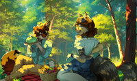 Picnic in the forest