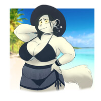 Halter top bikinis are not neck friendly