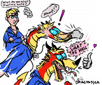 Dragon Transformation by the glove