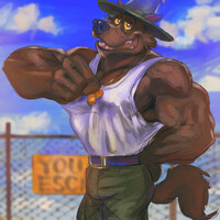 Big bad wolf / drill sergeant looks