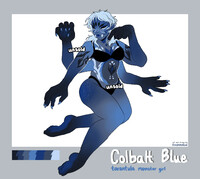 Monster Girl Adoptable OTA | Cobalt Blue Tarantula