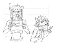 Mugshot Meme - Couple of party dudes (Sketch)