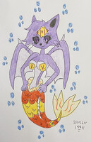 Art fight - mermaid evil dove