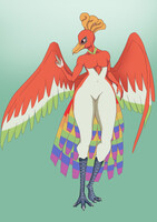 A Feathery Rainbow TF (Ho-oh) (3/3) by CrizBN -- Fur Affinity [dot] net