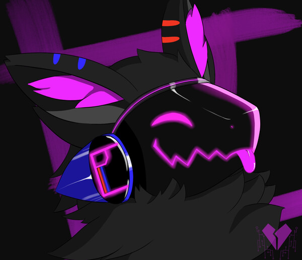 Crescent_moon_Artz on X: Here's bit #protogen #art #digitalart