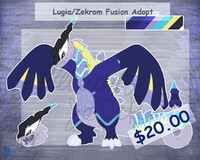 Pokemon Lugia + Klonoa fusion adoptable open reminder by MankaManke -- Fur  Affinity [dot] net