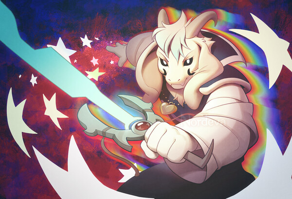 Asriel Dreemurr - Final Form (ver.2) by Lili-Nyklova.deviantart.com on  @DeviantArt | Undertale drawings, Undertale art, Undertale funny