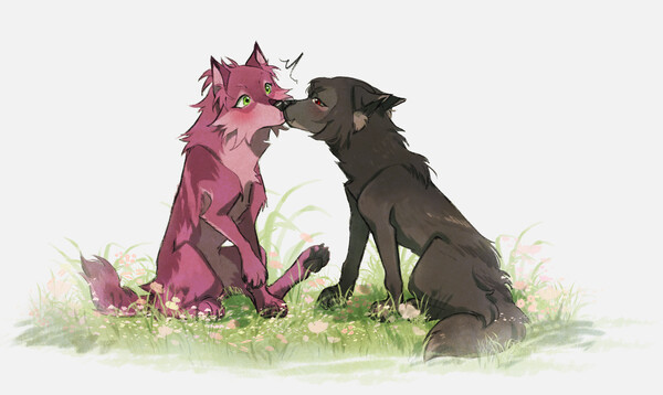 Anime Wolf Boy Chibi - Anime Cute Chibi Wolves Couple PNG Image |  Transparent PNG Free Download on SeekPNG