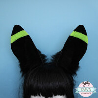 Custom bunny ears inspired by Rebeccas headset (edgerunners)