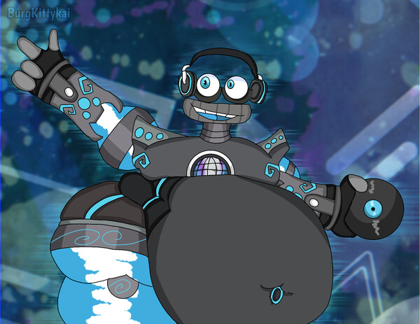 Wubbox an buff robot (Pectober 2023) by Burgkittykai -- Fur Affinity [dot]  net