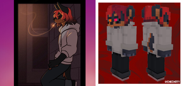 Chris Minecraft skin comm by piber -- Fur Affinity [dot] net