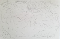 Dragon eating absol