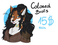 Colored busts reminder