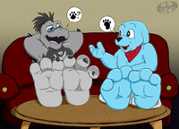 Zotty and Bing's Casual Paw Day