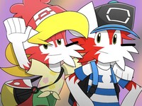 Logan & Lisa Fox (Sun & Moon Outfits)