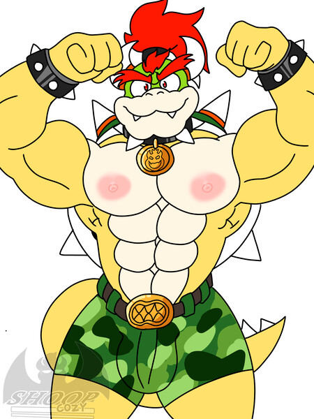 Bowser & Bowser Jr. - Patreon Voted Pic by Starrffax -- Fur Affinity [dot]  net