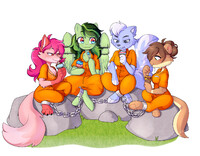 Sally Strong And Her Cellmates (NOT MY ART)