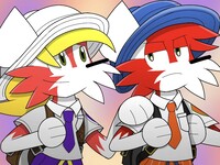 Logan & Lisa Fox (Scarlet & Violet Outfits)