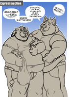 Teasing the little fat guy (Express auction)