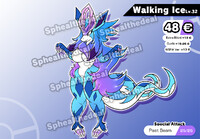 [SOLD] Walking Wake x Glaceon Fusion ADOPT!