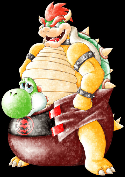 Bowser & Bowser Jr. - Patreon Voted Pic by Starrffax -- Fur Affinity [dot]  net