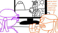 TMNTMM: watching TV